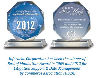 Best of Manhattan Award for Litigation Support & Data Management